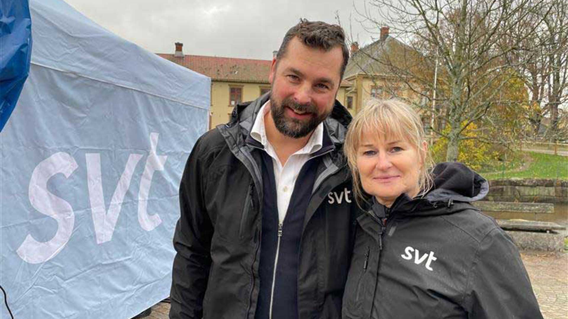Anton Svendsen redaktionschef SVT Nyheter Väst och Susanne Junkala, redaktionschef SVT Nyheter Värmland.