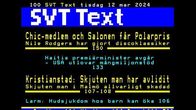 Teletext is 45 years old – SVT About Us
