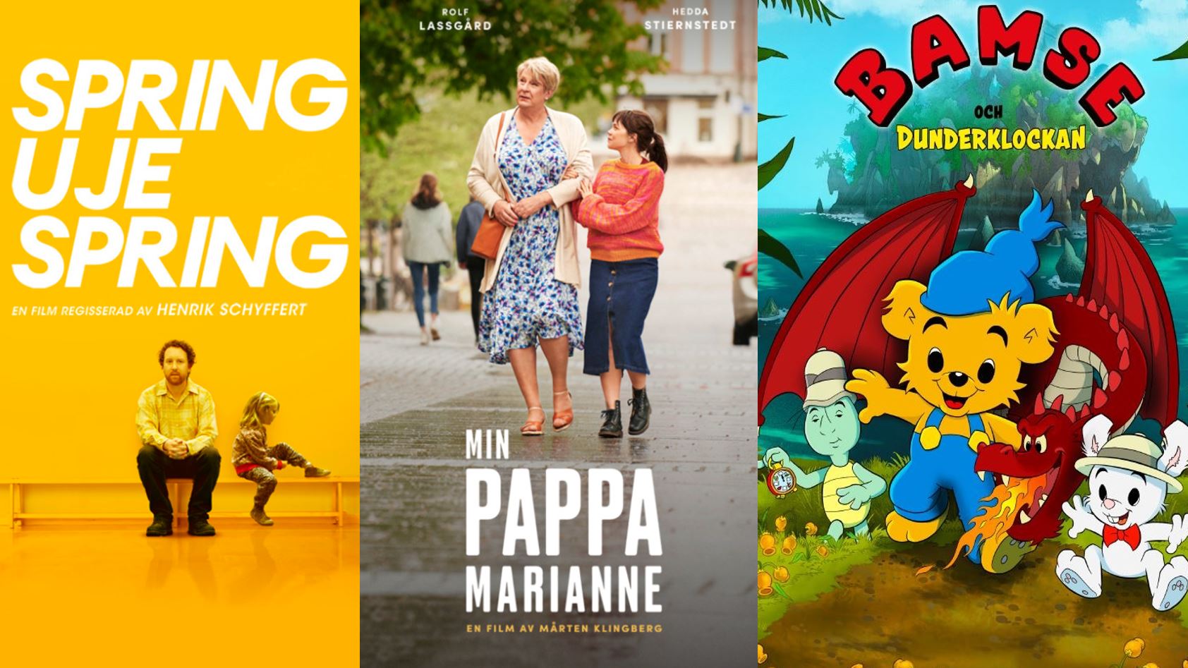 Några av de svenska långfilmer som varit mest framgångsrika på SVT Play