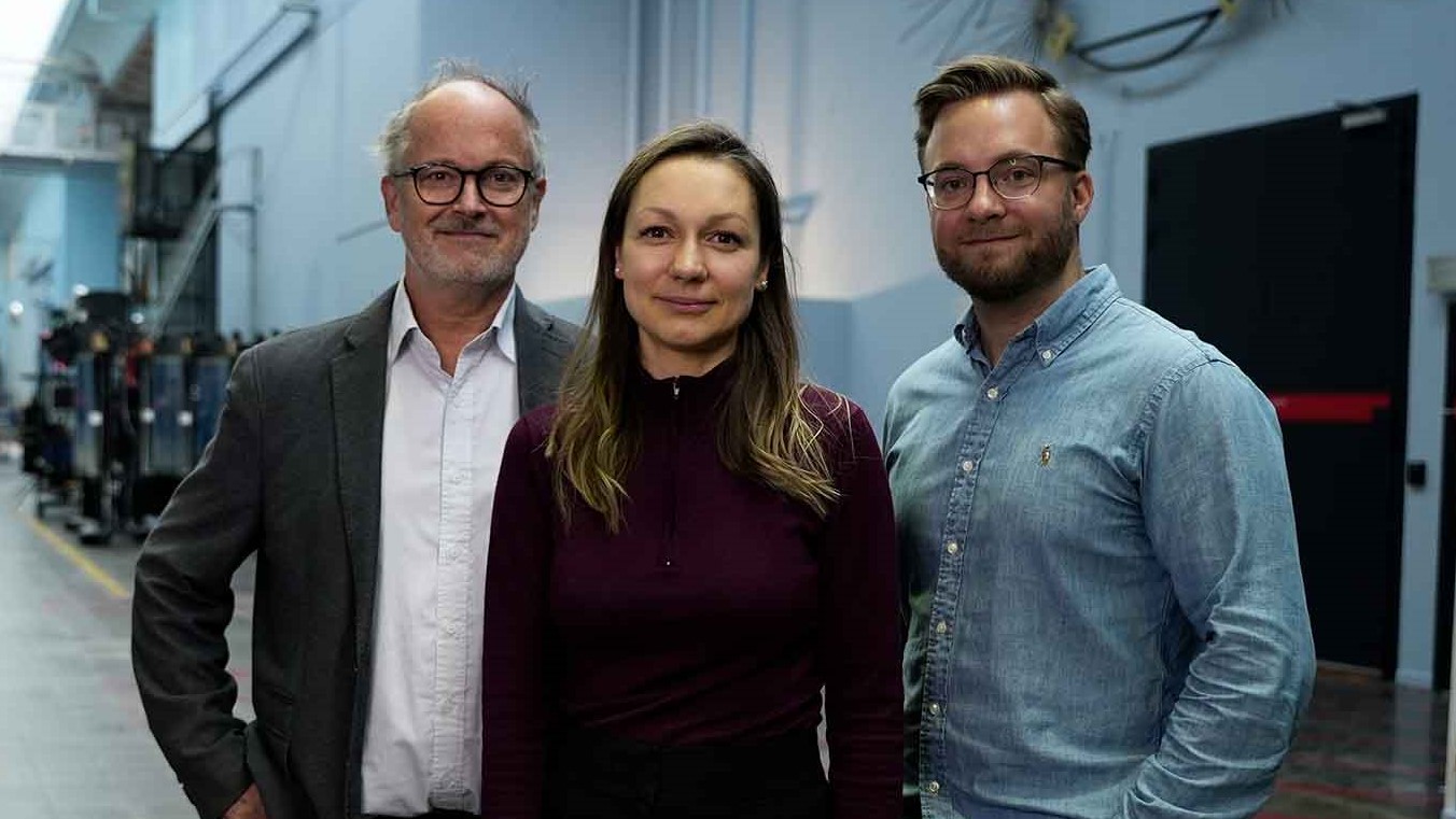 Pristagarna Henrik Silver, Maria Lapenkova och Linus Svensson