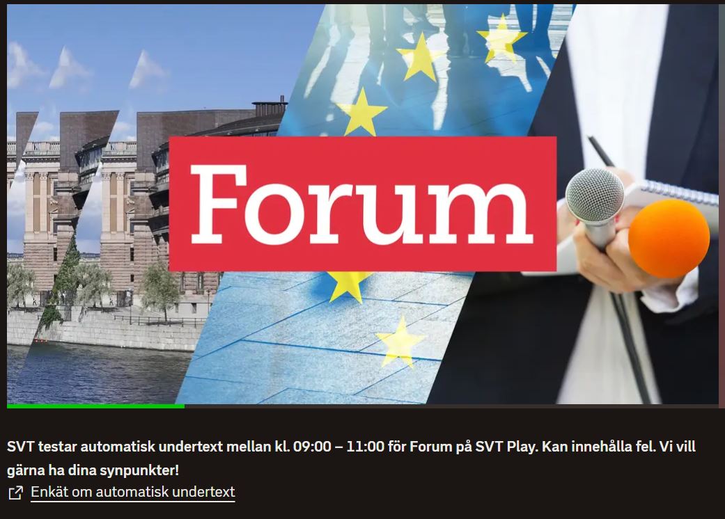SVT Forum bild från SVT Play